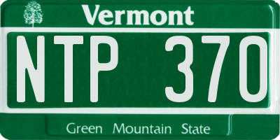 VT license plate NTP370