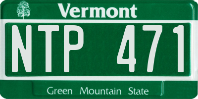 VT license plate NTP471