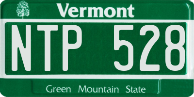 VT license plate NTP528