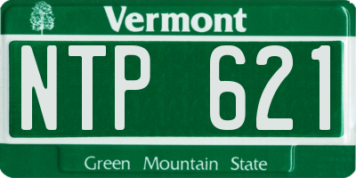 VT license plate NTP621