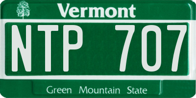 VT license plate NTP707