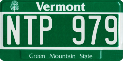 VT license plate NTP979