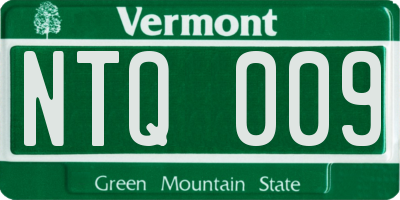 VT license plate NTQ009