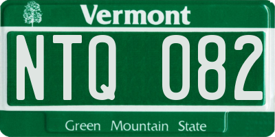 VT license plate NTQ082