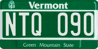 VT license plate NTQ090
