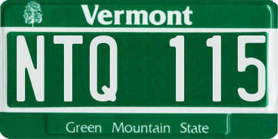 VT license plate NTQ115