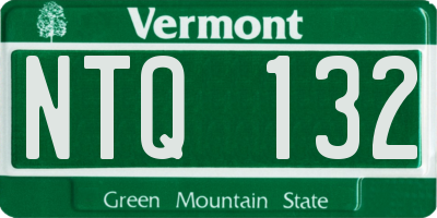 VT license plate NTQ132