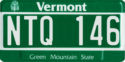 VT license plate NTQ146