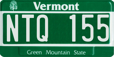 VT license plate NTQ155