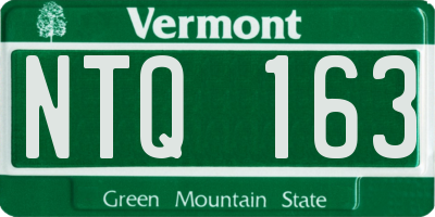 VT license plate NTQ163