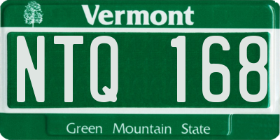 VT license plate NTQ168