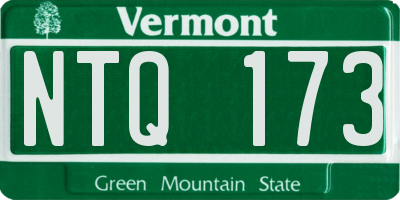 VT license plate NTQ173
