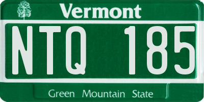 VT license plate NTQ185