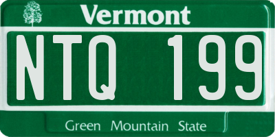 VT license plate NTQ199