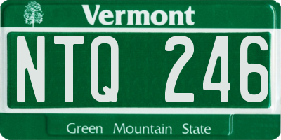 VT license plate NTQ246