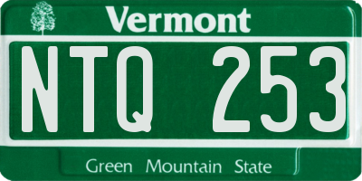 VT license plate NTQ253