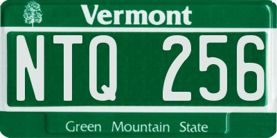 VT license plate NTQ256