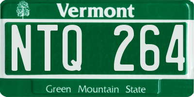 VT license plate NTQ264