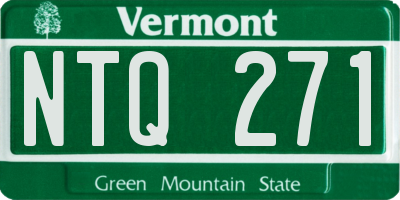VT license plate NTQ271