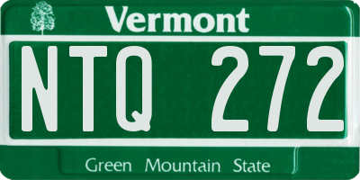 VT license plate NTQ272