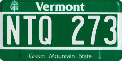 VT license plate NTQ273