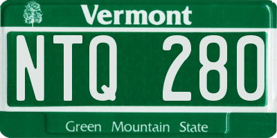 VT license plate NTQ280