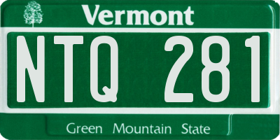 VT license plate NTQ281