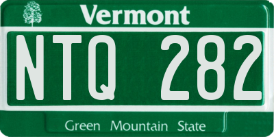 VT license plate NTQ282