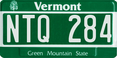 VT license plate NTQ284