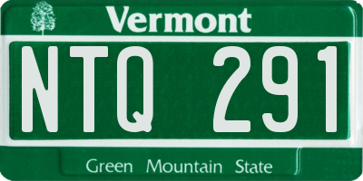 VT license plate NTQ291