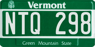 VT license plate NTQ298