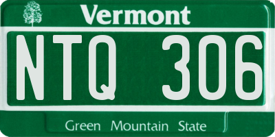 VT license plate NTQ306