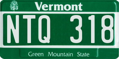VT license plate NTQ318
