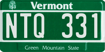 VT license plate NTQ331