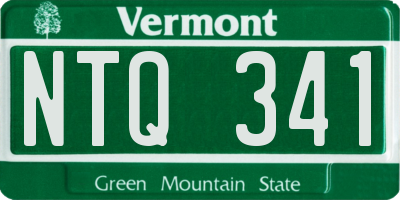 VT license plate NTQ341