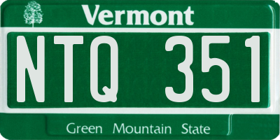 VT license plate NTQ351