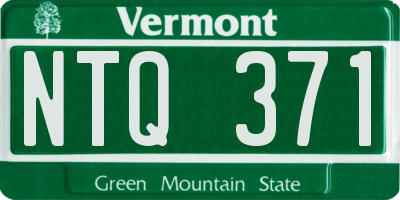 VT license plate NTQ371