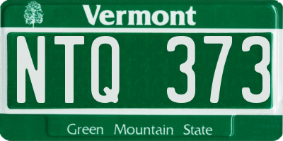 VT license plate NTQ373