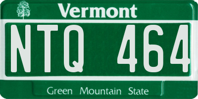 VT license plate NTQ464