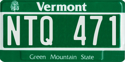 VT license plate NTQ471