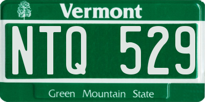 VT license plate NTQ529