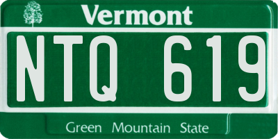 VT license plate NTQ619