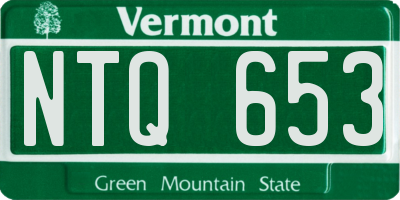 VT license plate NTQ653