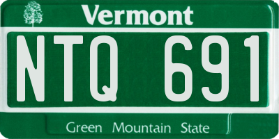 VT license plate NTQ691