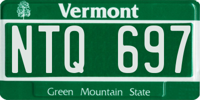 VT license plate NTQ697
