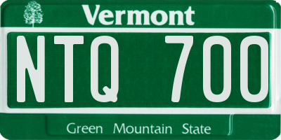 VT license plate NTQ700