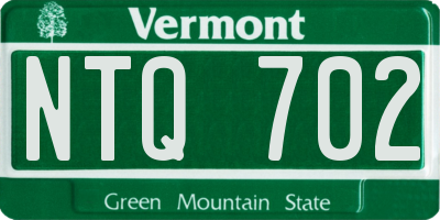 VT license plate NTQ702