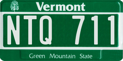 VT license plate NTQ711