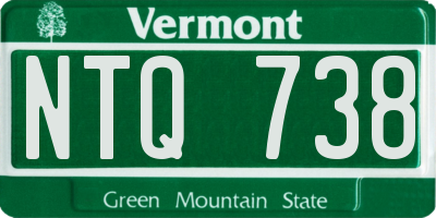 VT license plate NTQ738