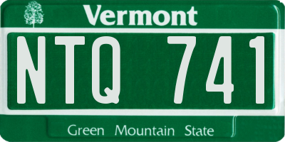 VT license plate NTQ741